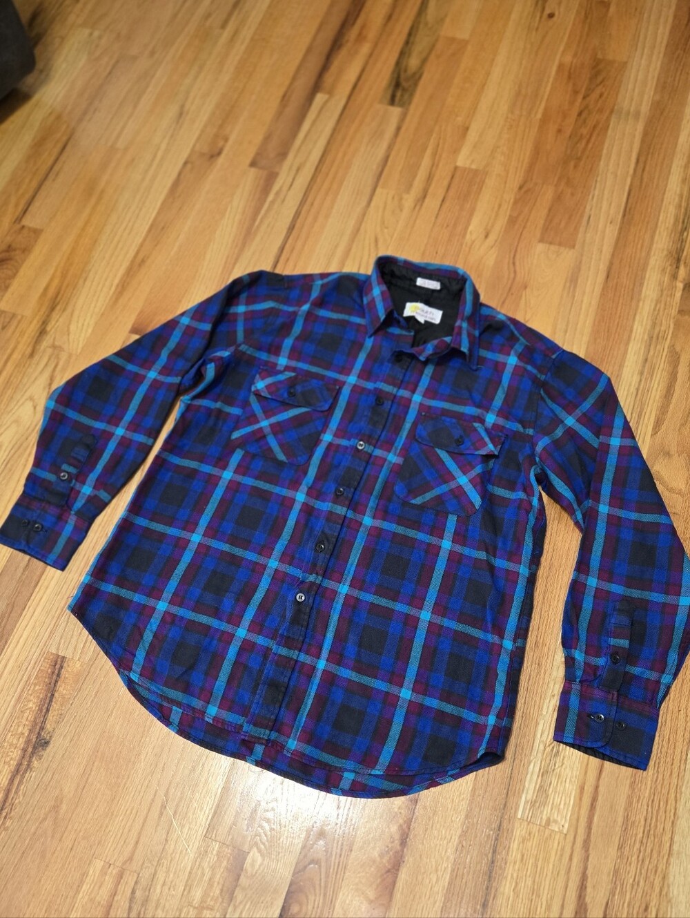 South Mountian Blue & Magenta Plaid Button-Up Shirt